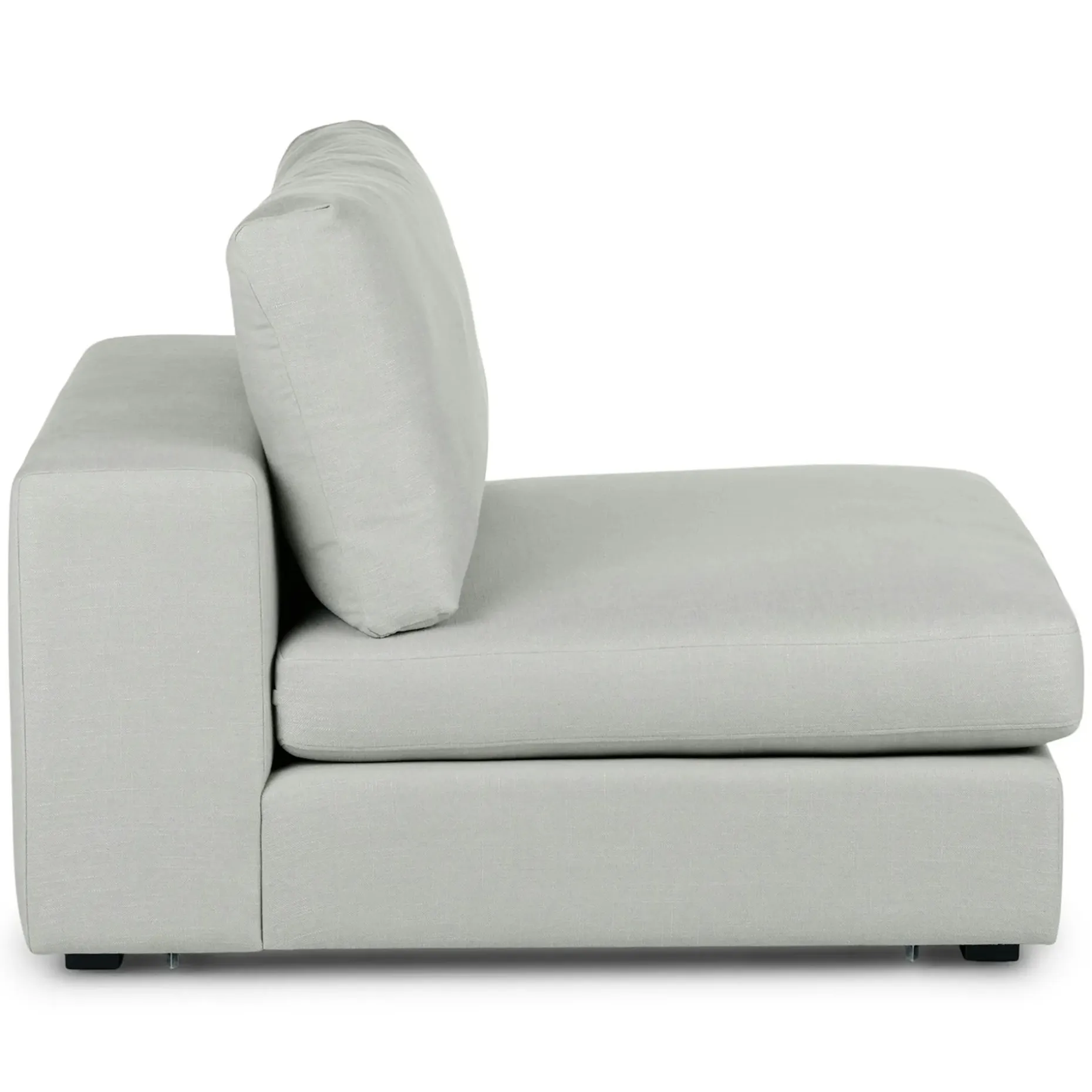 Beta 39.5" Armless Chair Module - Welsh Gray