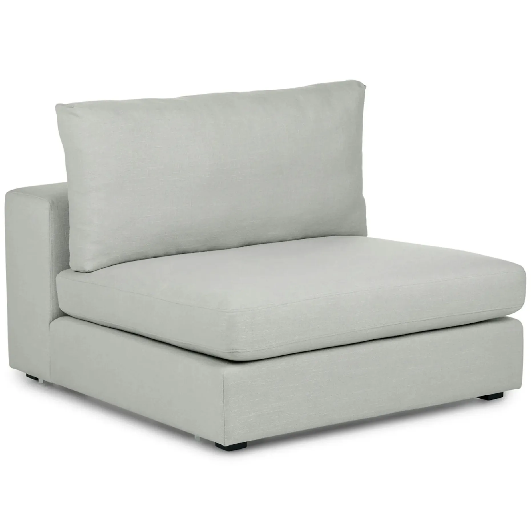 Beta 39.5" Armless Chair Module - Welsh Gray