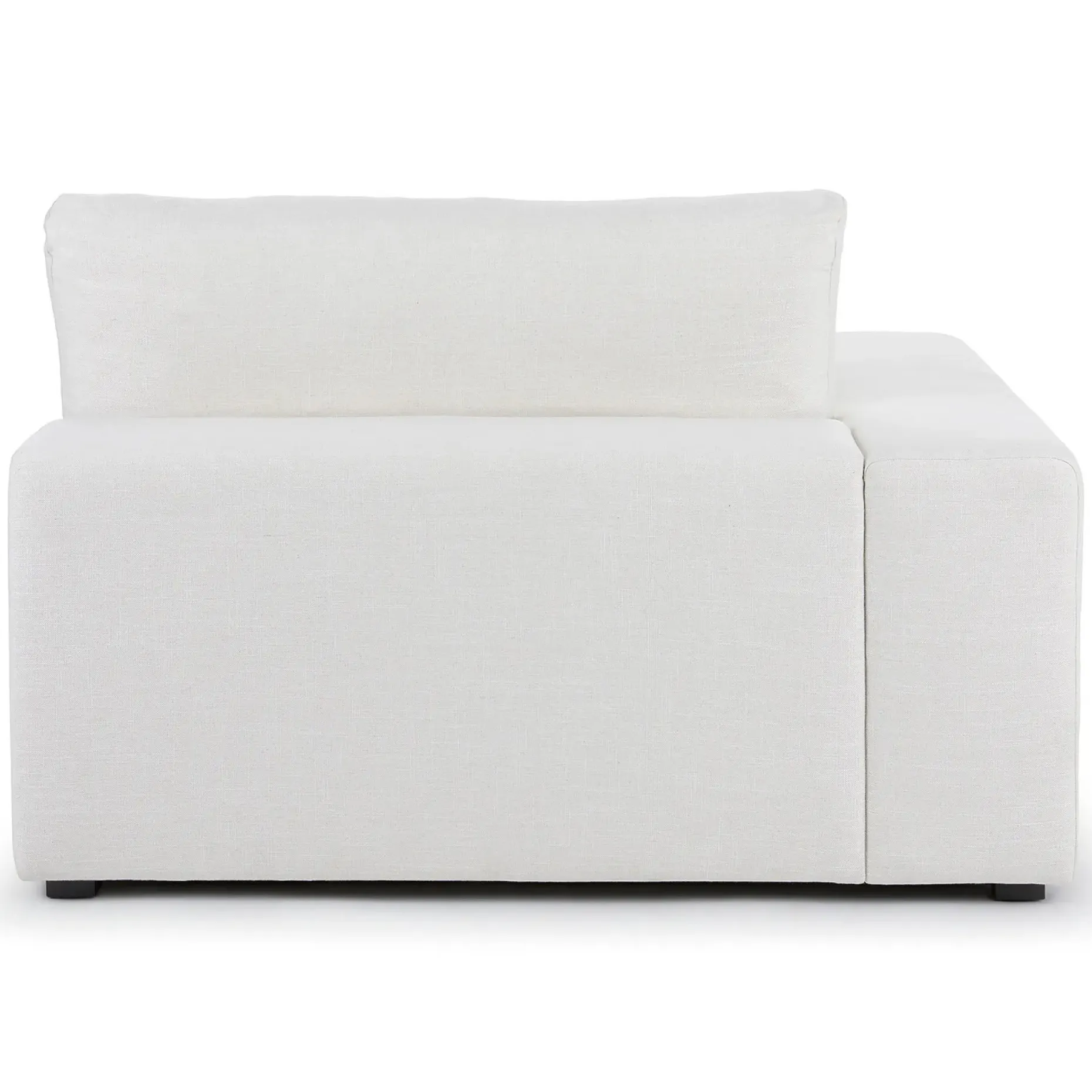 Beta 49" Left Arm Chair Module - Quartz White