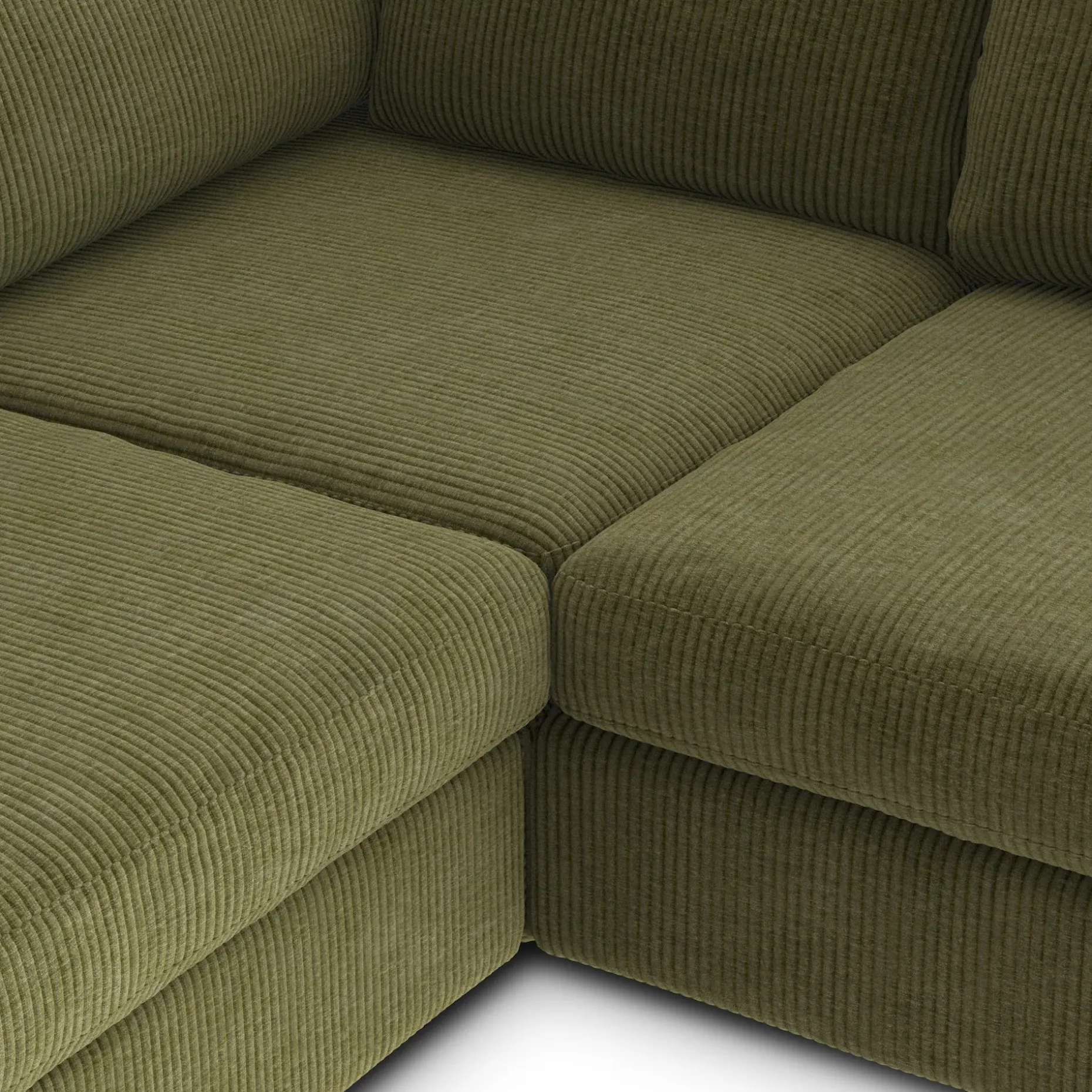 Beta 94" Modular Corner Sectional - Cypress Green