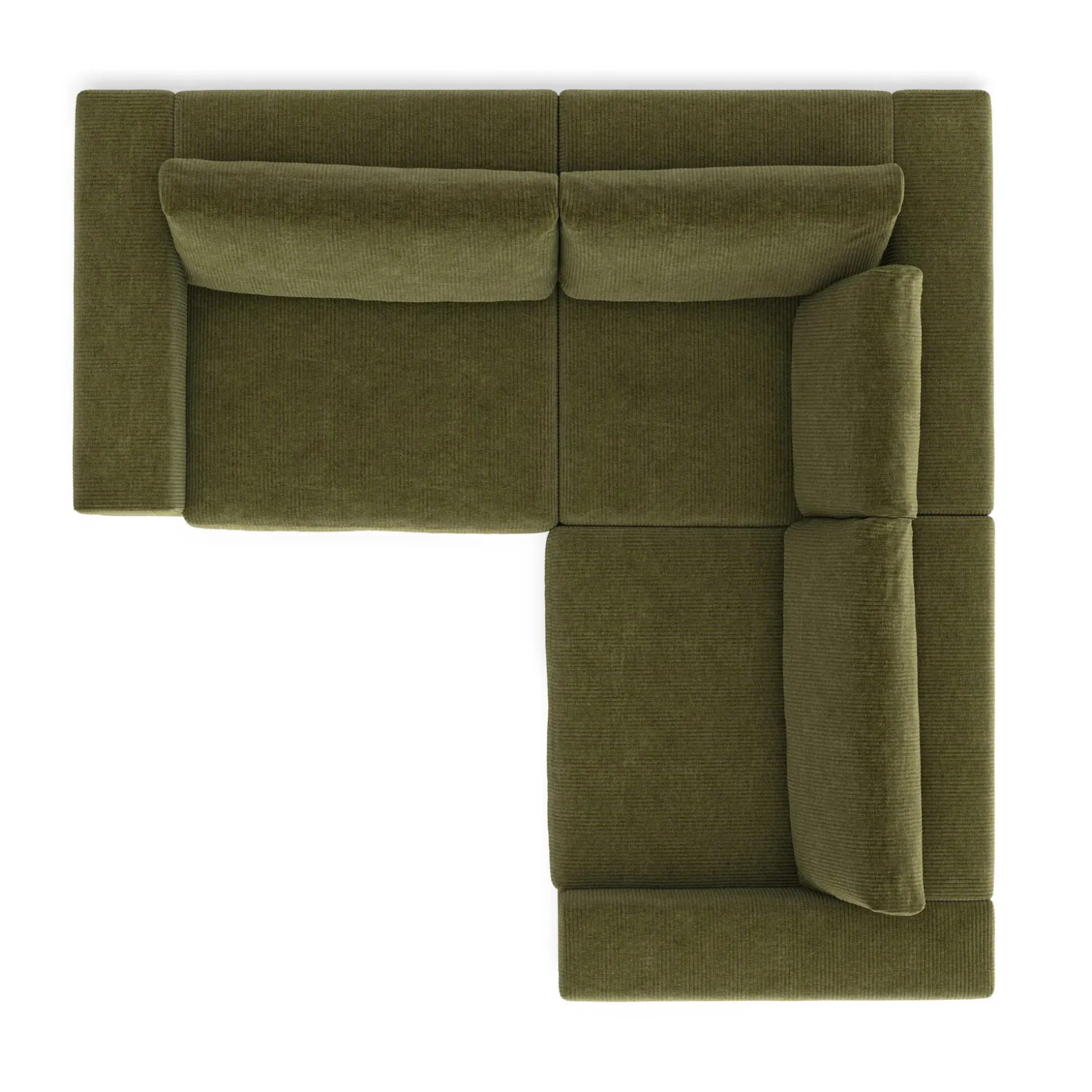 Beta 94" Modular Corner Sectional - Cypress Green