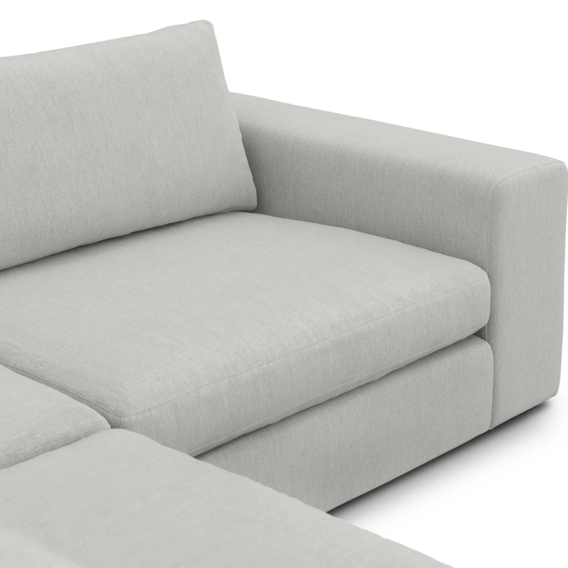 Beta 94" Modular Corner Sectional - Welsh Gray