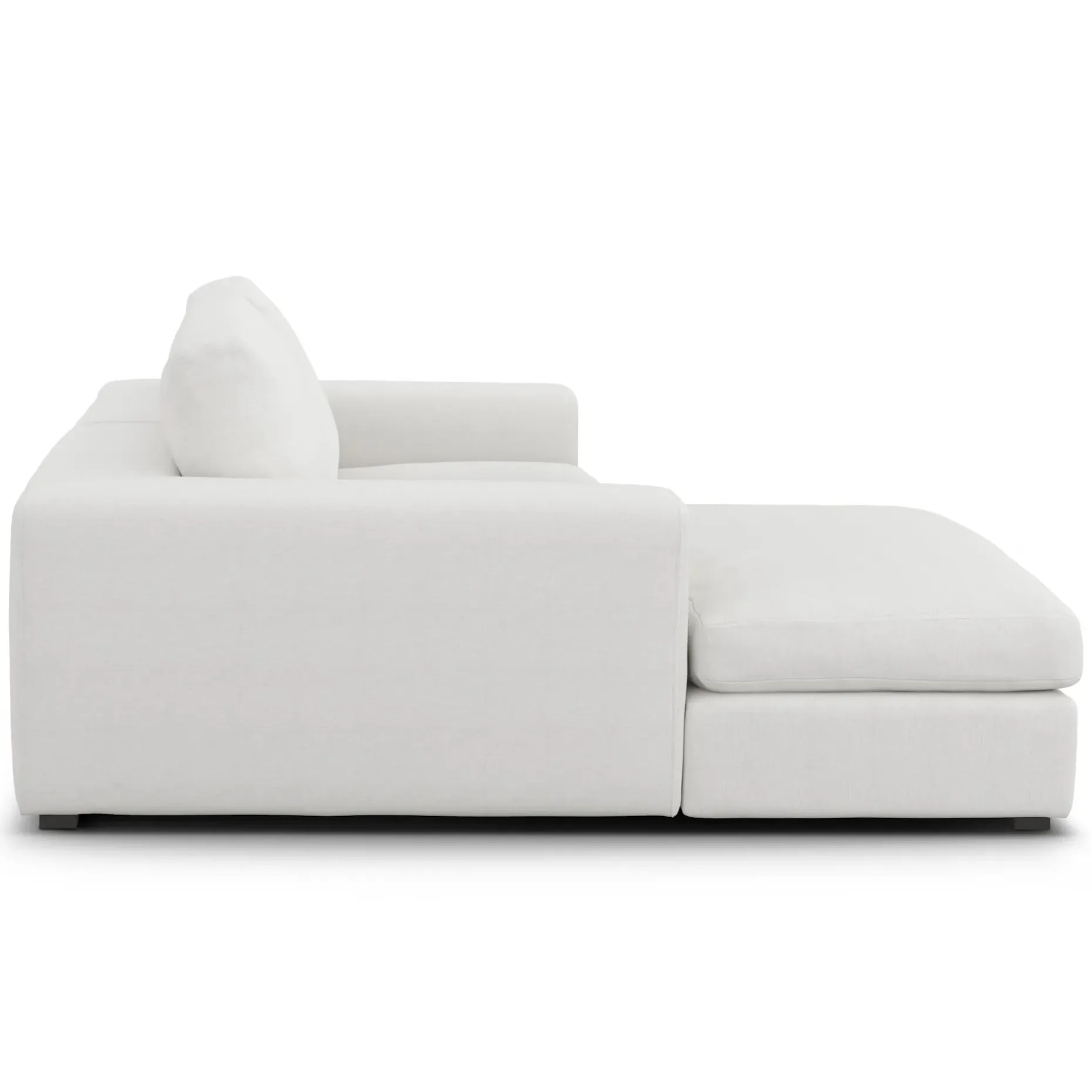 Beta 98" Modular Left Chaise Sectional - Quartz White