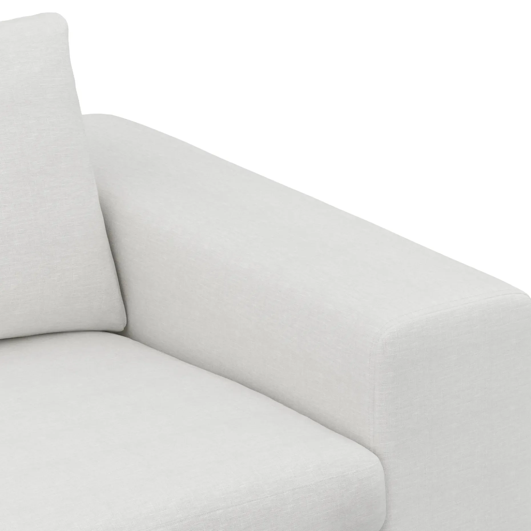 Beta 98" Modular Left Chaise Sectional - Quartz White