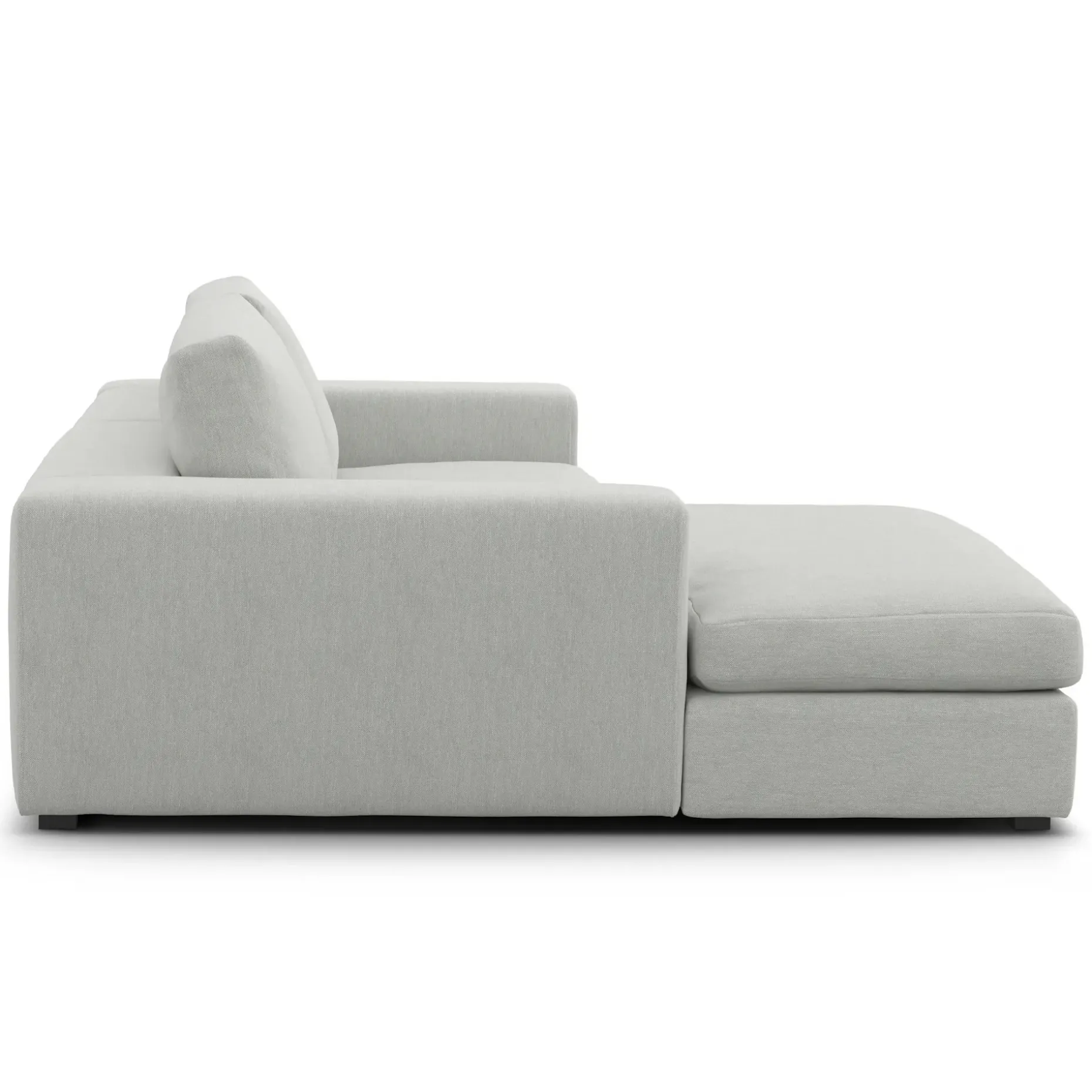 Beta 98" Modular Left Chaise Sectional - Welsh Gray