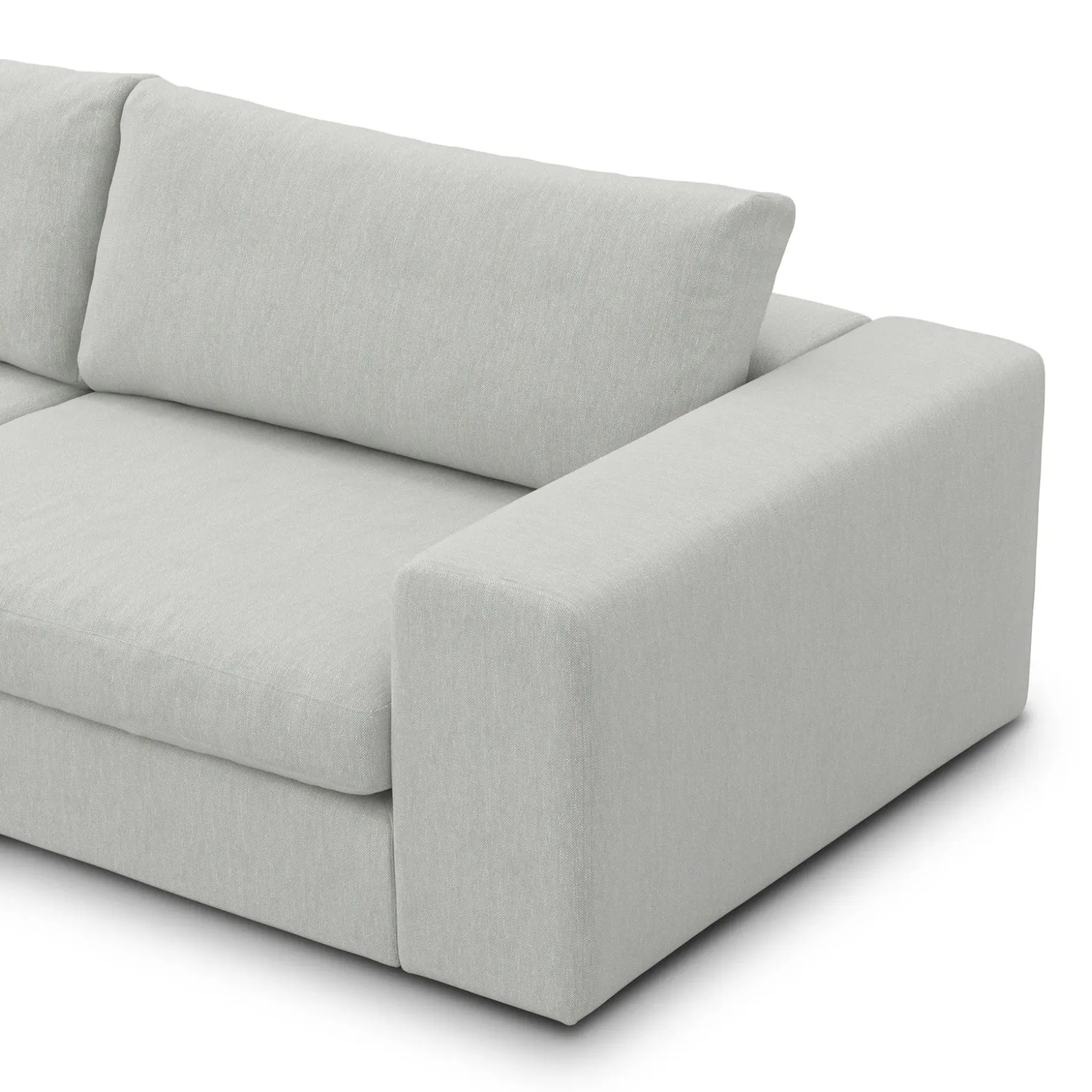 Beta 133.5" Modular L Sectional - Welsh Gray