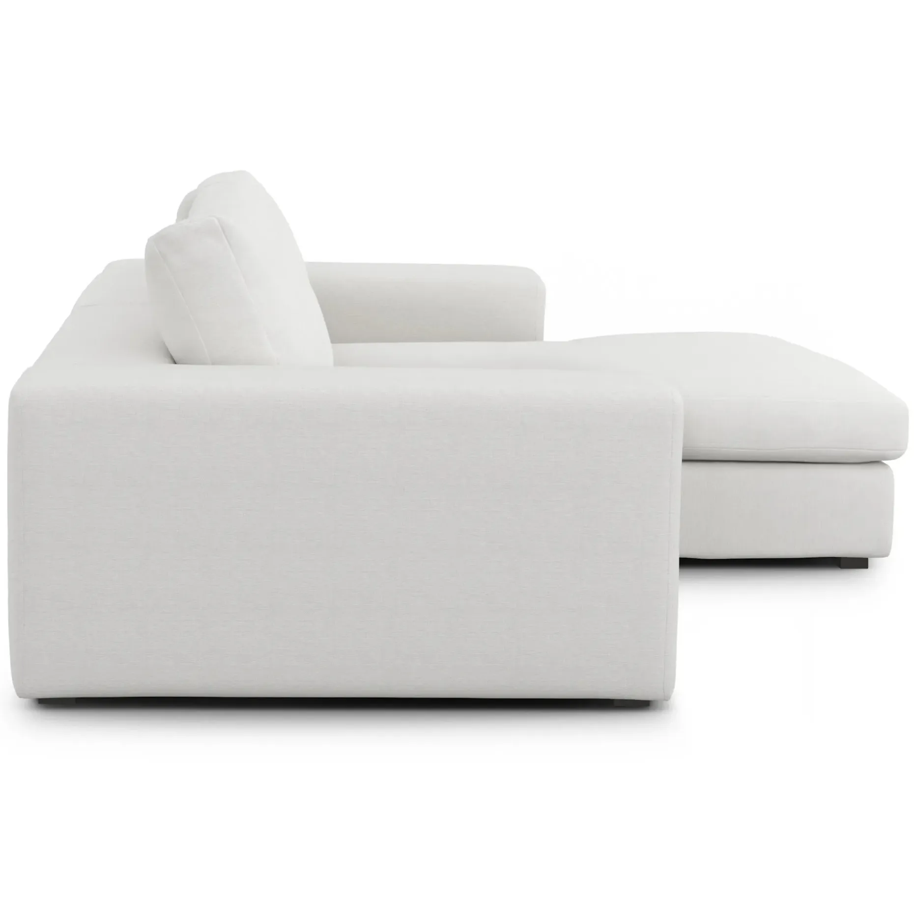 Beta 98" Modular Right Chaise Sectional - Quartz White