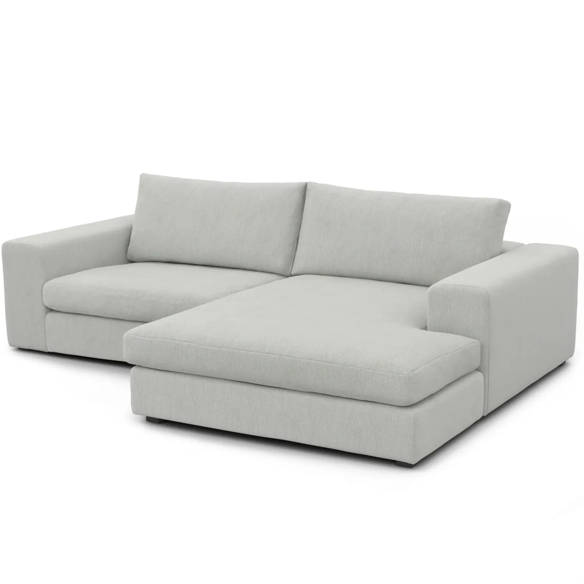 Beta 98" Modular Right Chaise Sectional - Welsh Gray