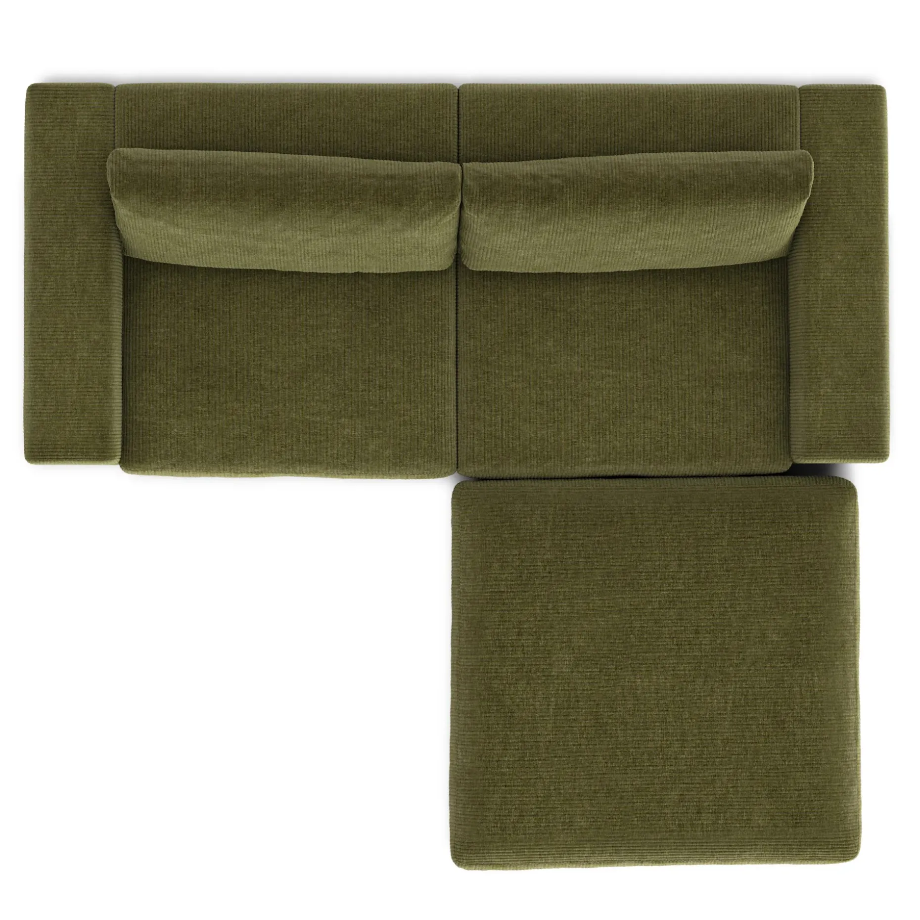 Beta 98" Modular Sectional - Cypress Green