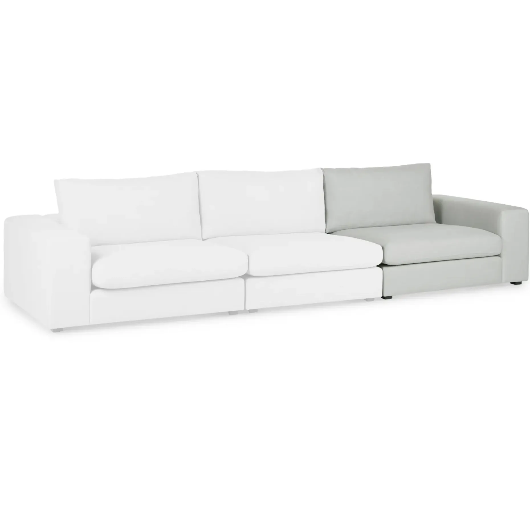 Beta 49" Right Arm Chair Module - Welsh Gray
