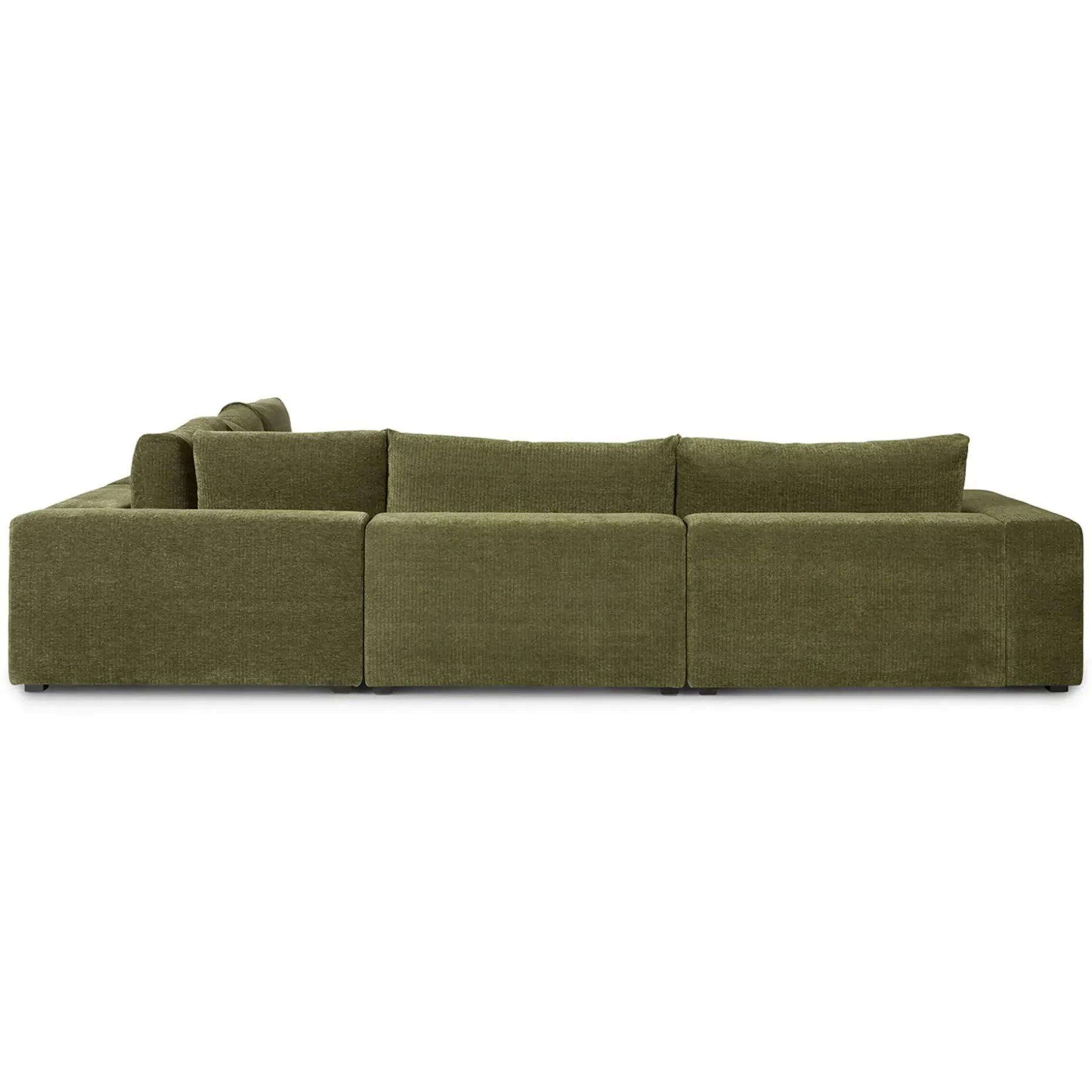 Beta 133.5" Right Modular Conversational Sectional - Cypress Green