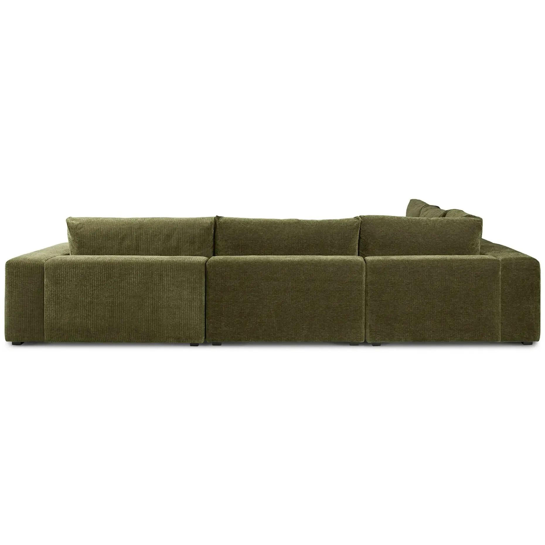 Beta 133.5" Right Modular Conversational Sectional - Cypress Green