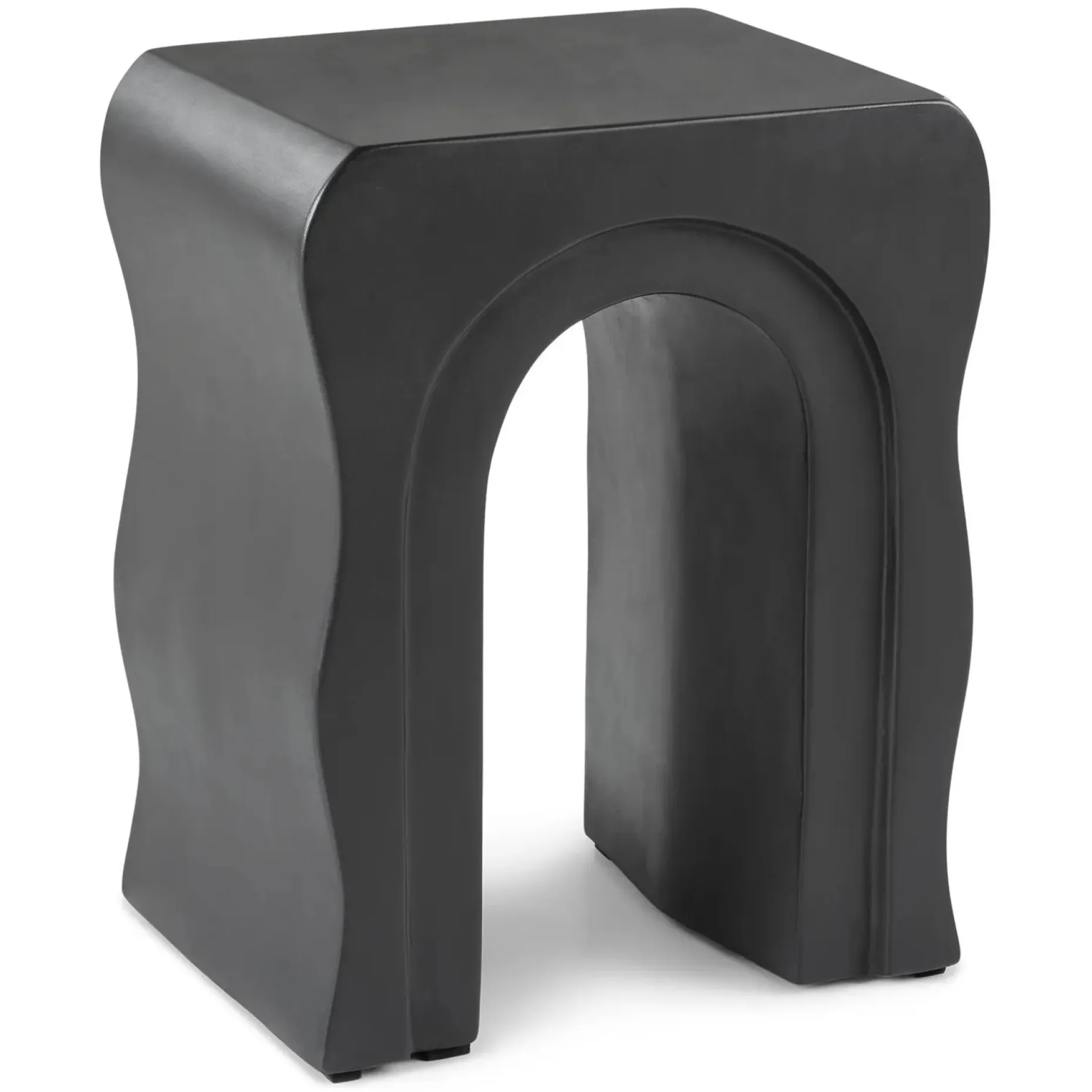 Bixby Outdoor Concrete Side Table - Sea Black