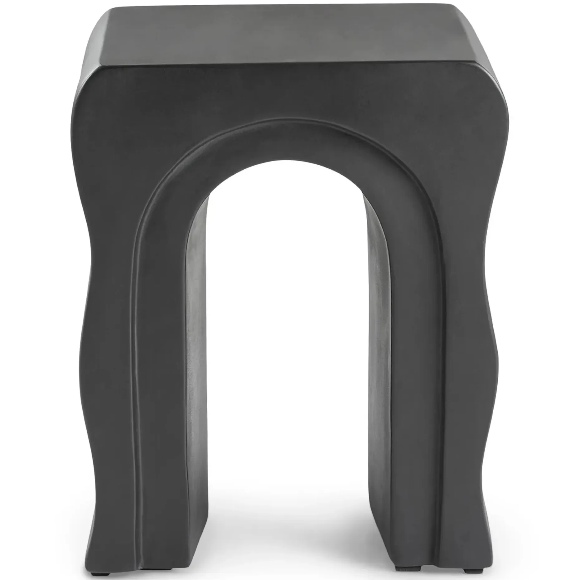Bixby Outdoor Concrete Side Table - Sea Black
