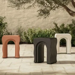 Bixby Outdoor Concrete Side Table - Sea Black