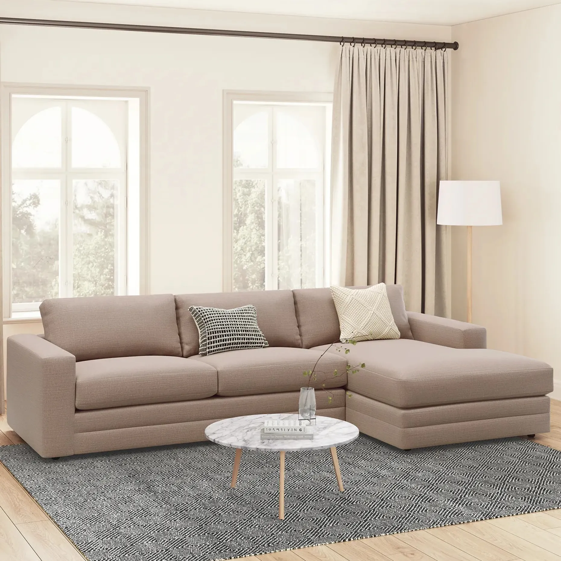 Bovi 8 x 10 Rug - Silver Gray
