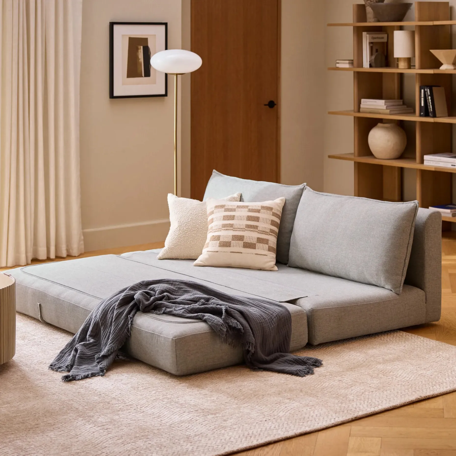 Braam 75" Sofa Bed - Light Miller Gray
