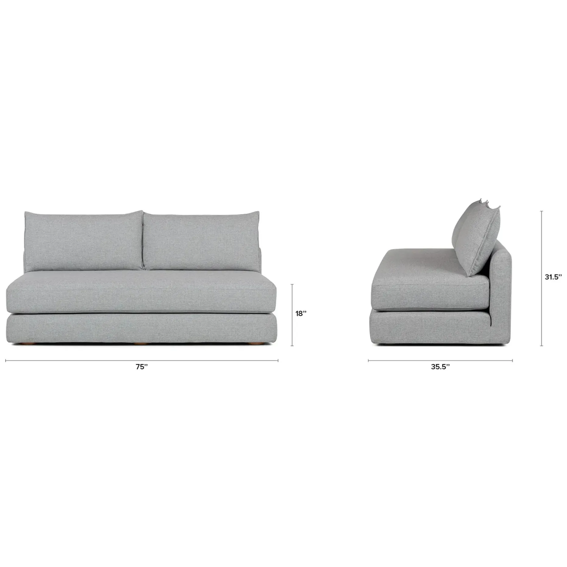 Braam 75" Sofa Bed - Light Miller Gray