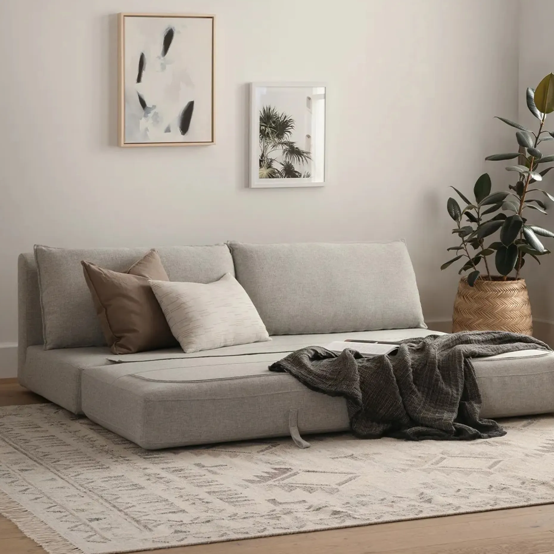 Braam 75" Sofa Bed - Light Miller Gray