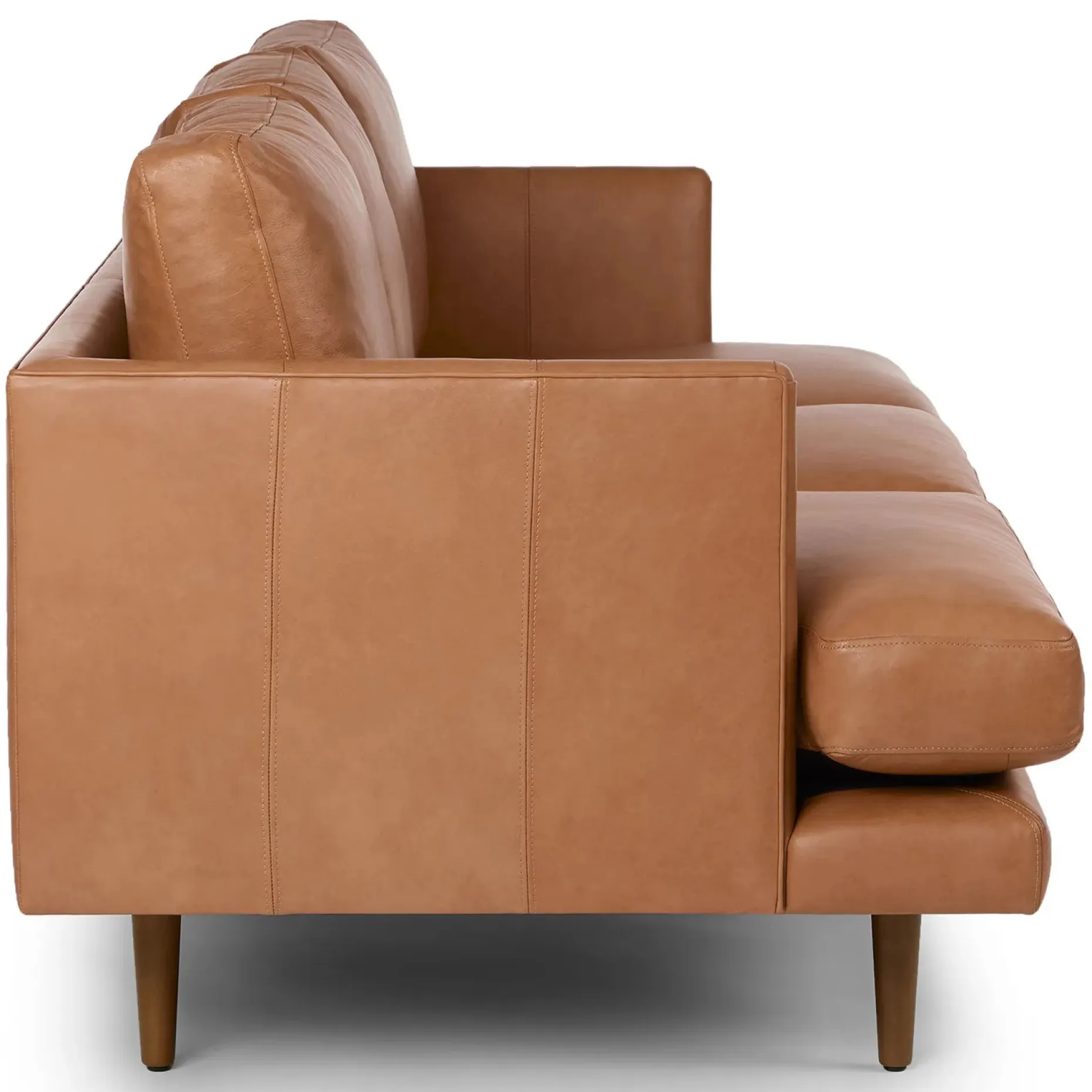 Burrard 83.5" Leather Sofa - Bella Caramel