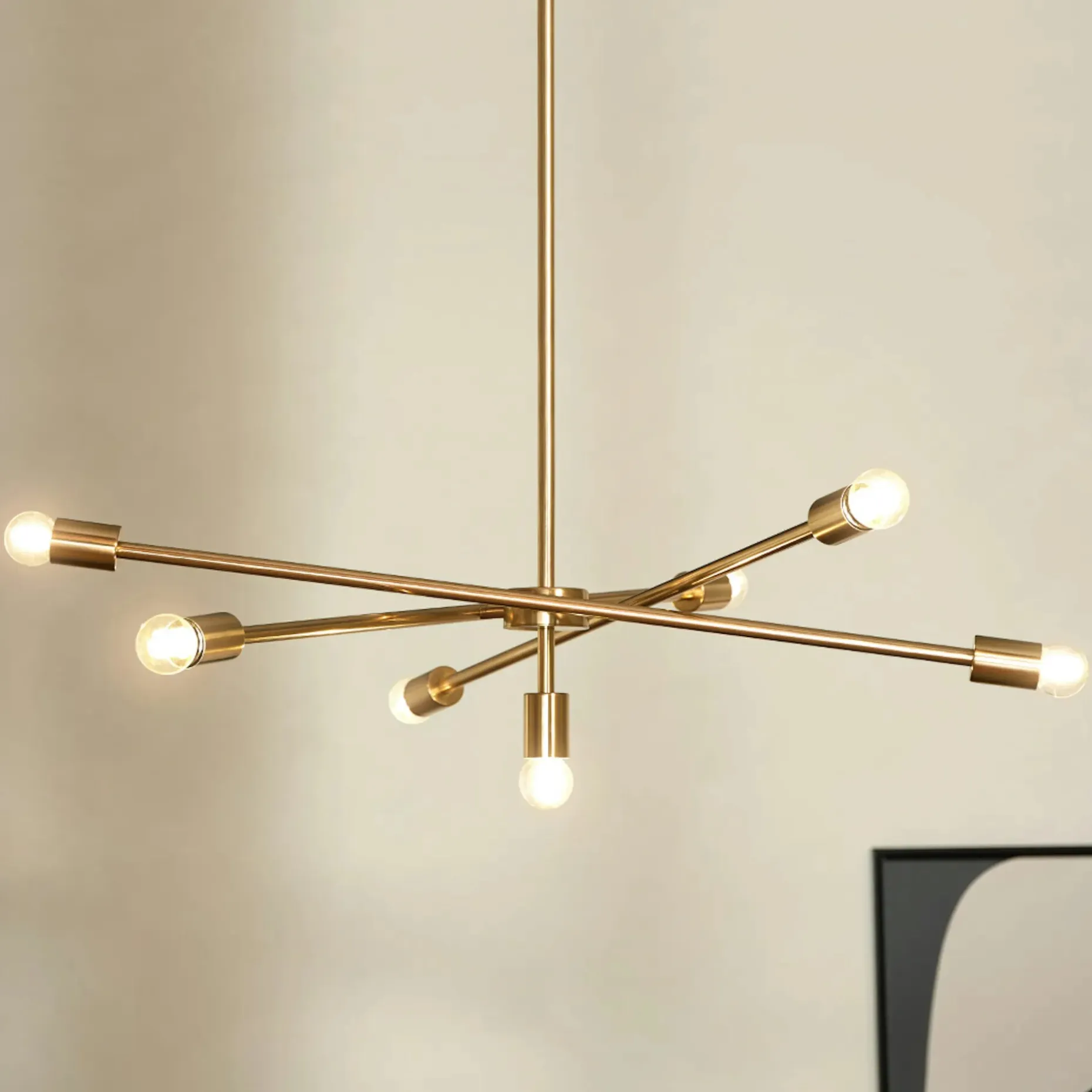 Cadza Chandelier - Brass