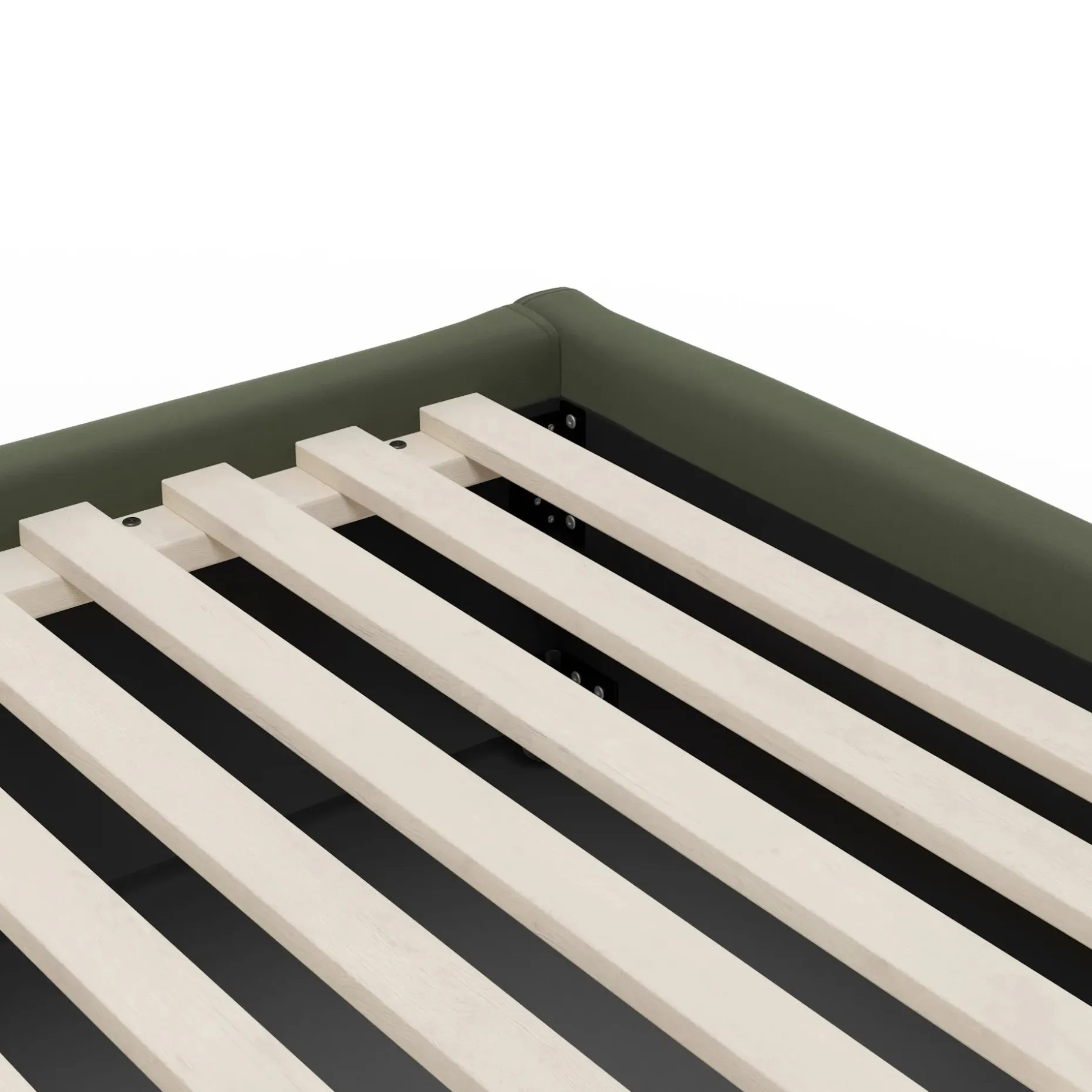 Calabri King Velvet Bed - Hale Fir Green