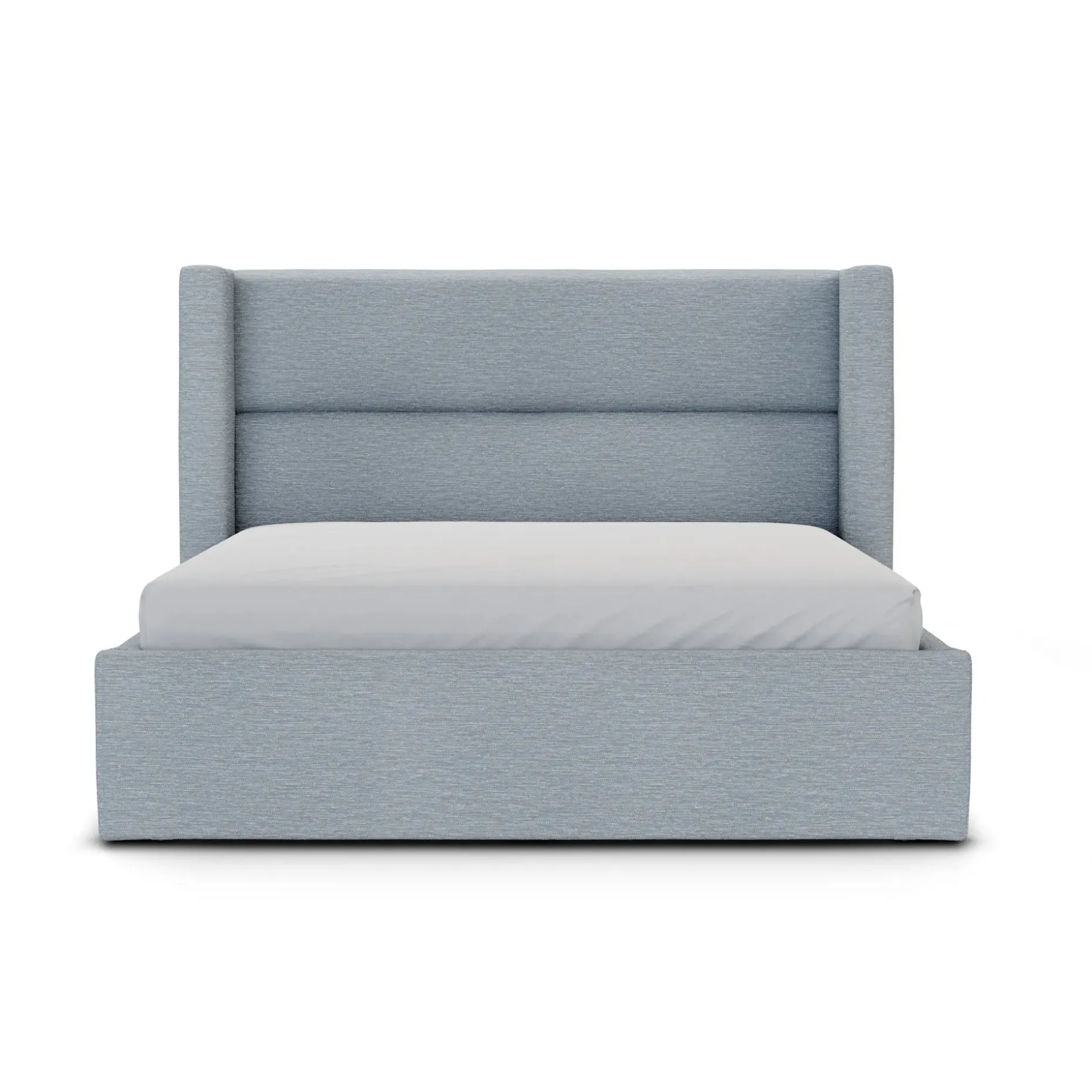 Calabri Queen Upholstered Bed - Silver Light Blue