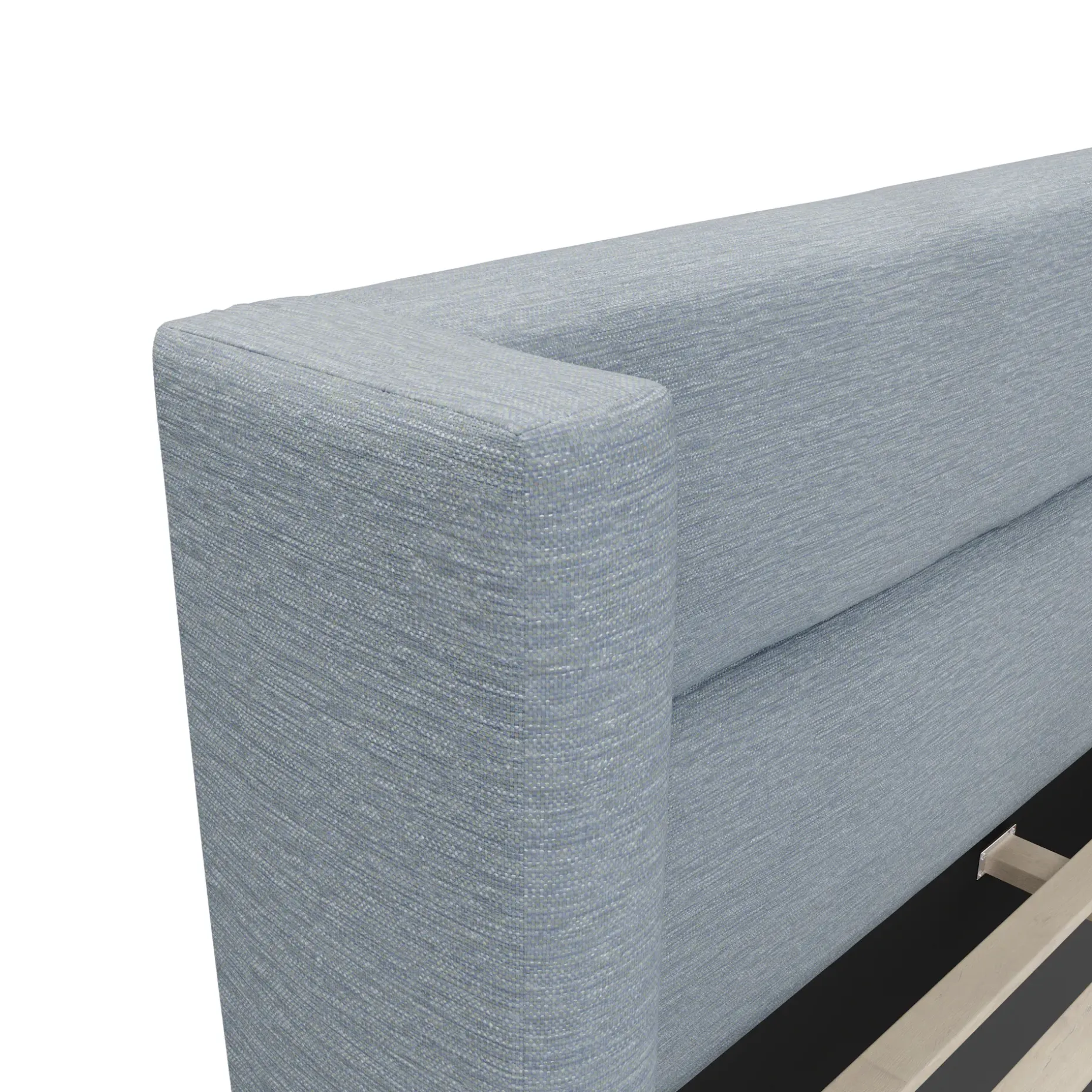 Calabri Queen Upholstered Bed - Silver Light Blue