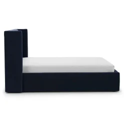 Calabri Queen Velvet Bed - Hale Ink