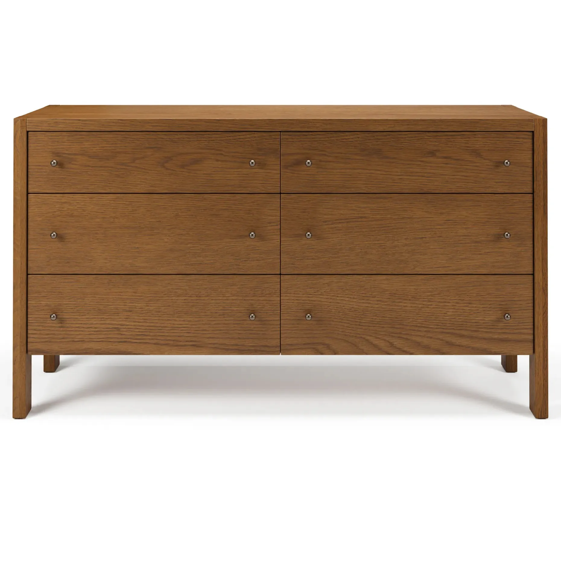 Cassie 6-Drawer Double Dresser - Smoked Oak