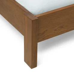 Cassie Queen Upholstered Bed with Nightstands - Smoked Oak and Taupe Chenille