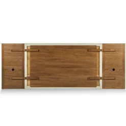 Cassie Queen Upholstered Bed with Nightstands - Smoked Oak and Taupe Chenille