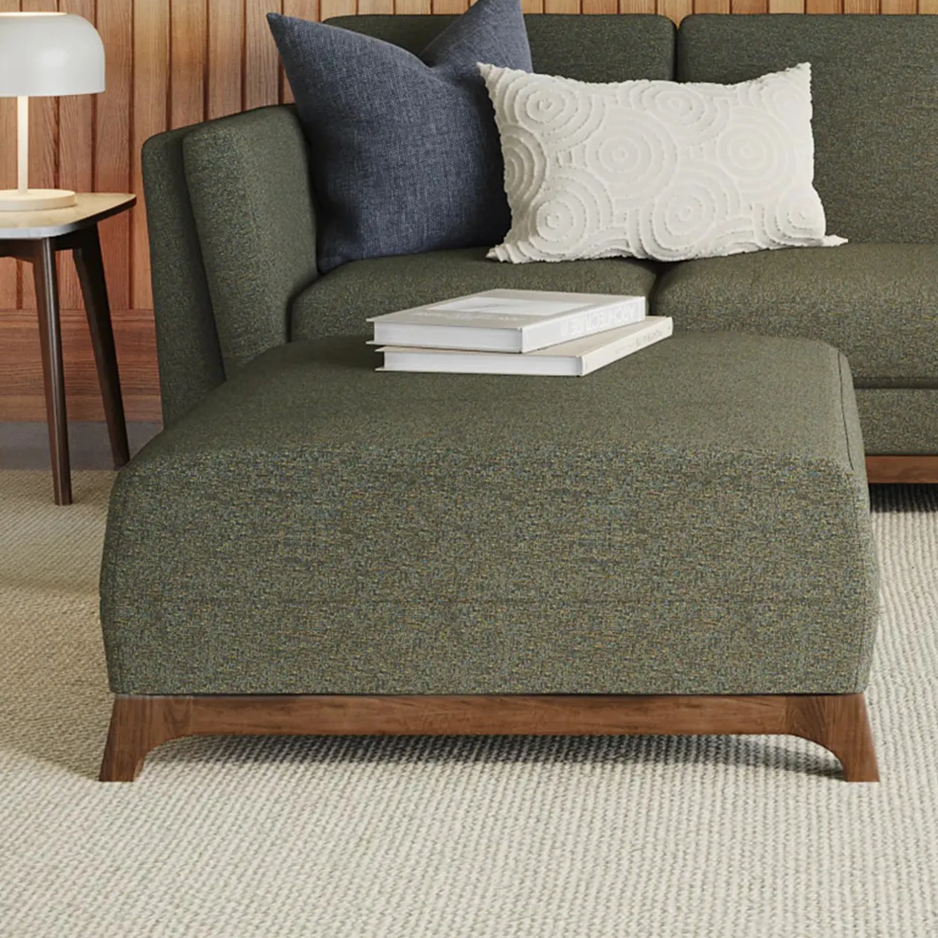 Ceni 35" Ottoman - Hemlock Green