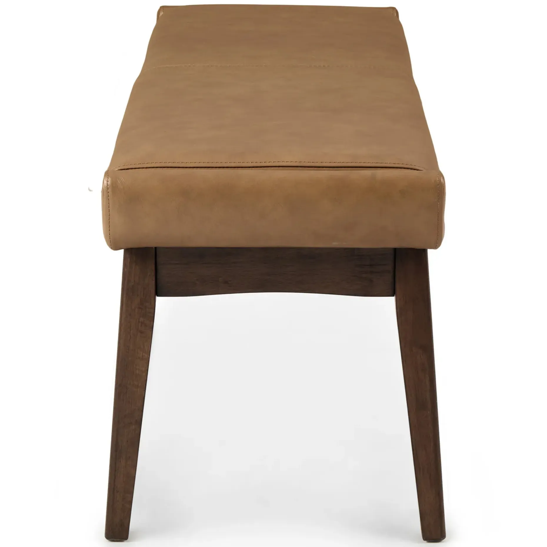 Chantel 56" Leather Bench - Toscana Tan