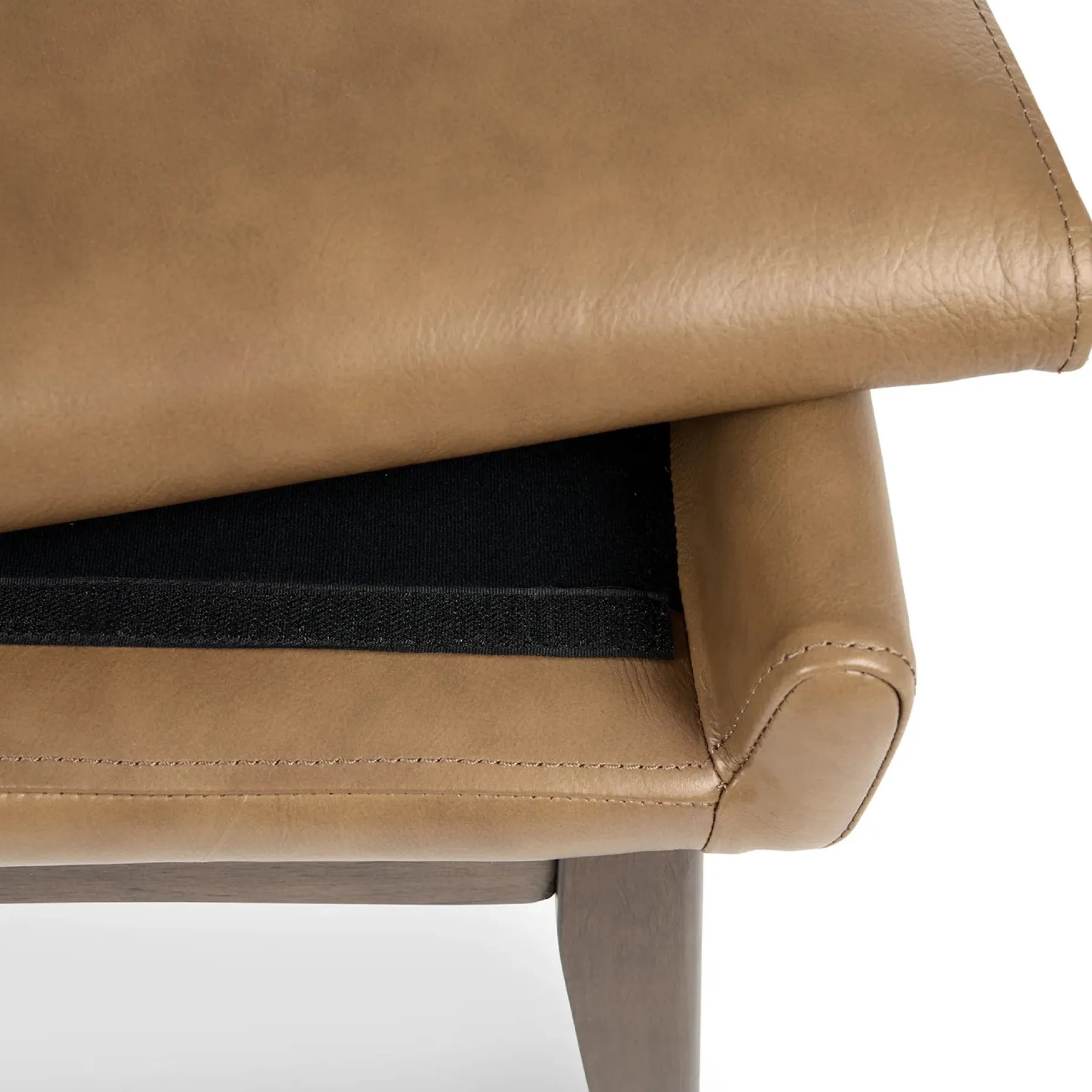 Chantel 56" Leather Bench - Toscana Tan