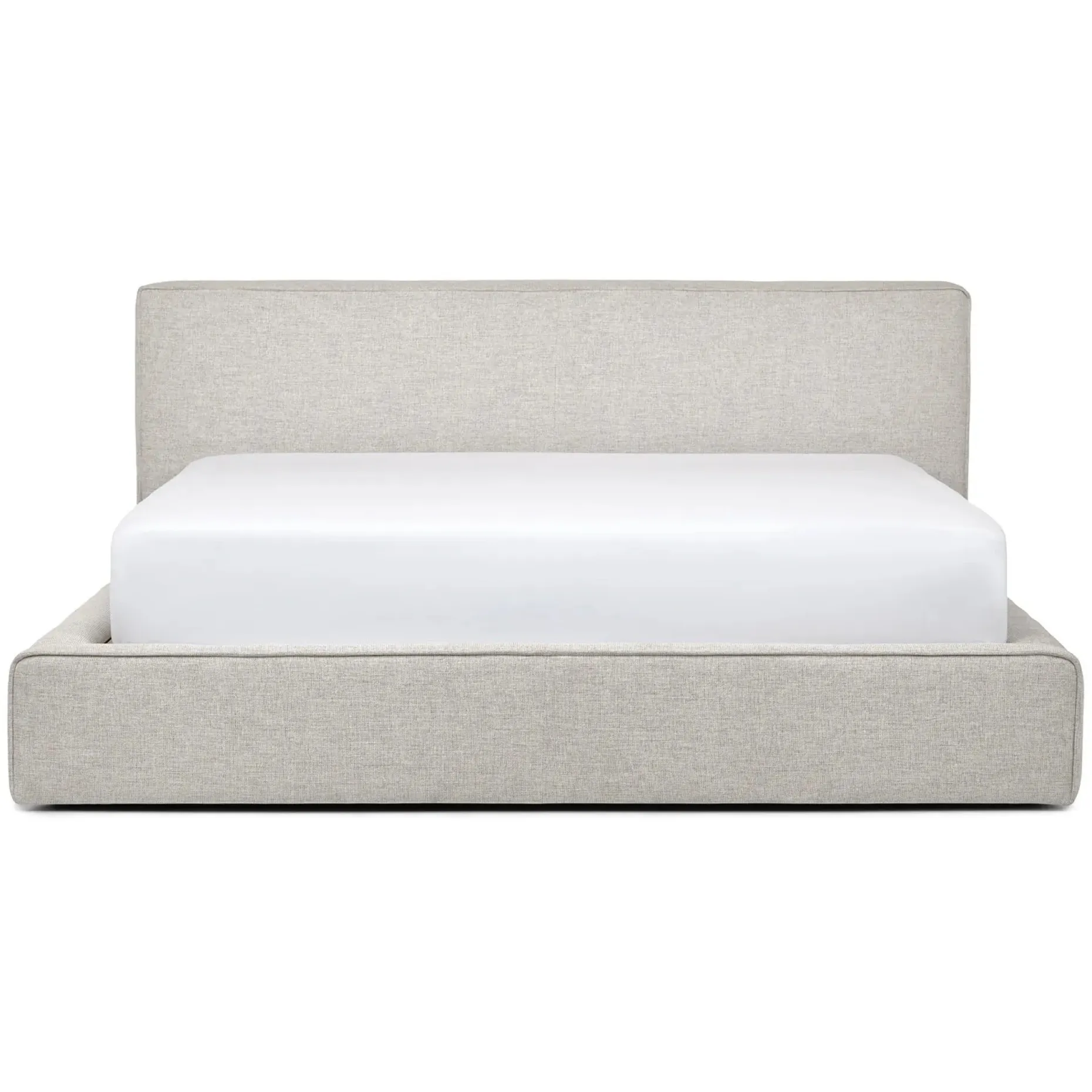 Cigar King Upholstered Storage Bed - Birch Ivory