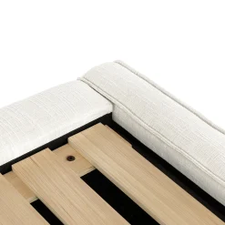 Cigar King Upholstered Storage Bed - Ankara Ivory