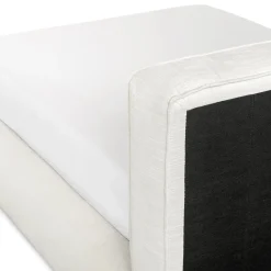 Cigar Queen Upholstered Storage Bed - Ankara Ivory