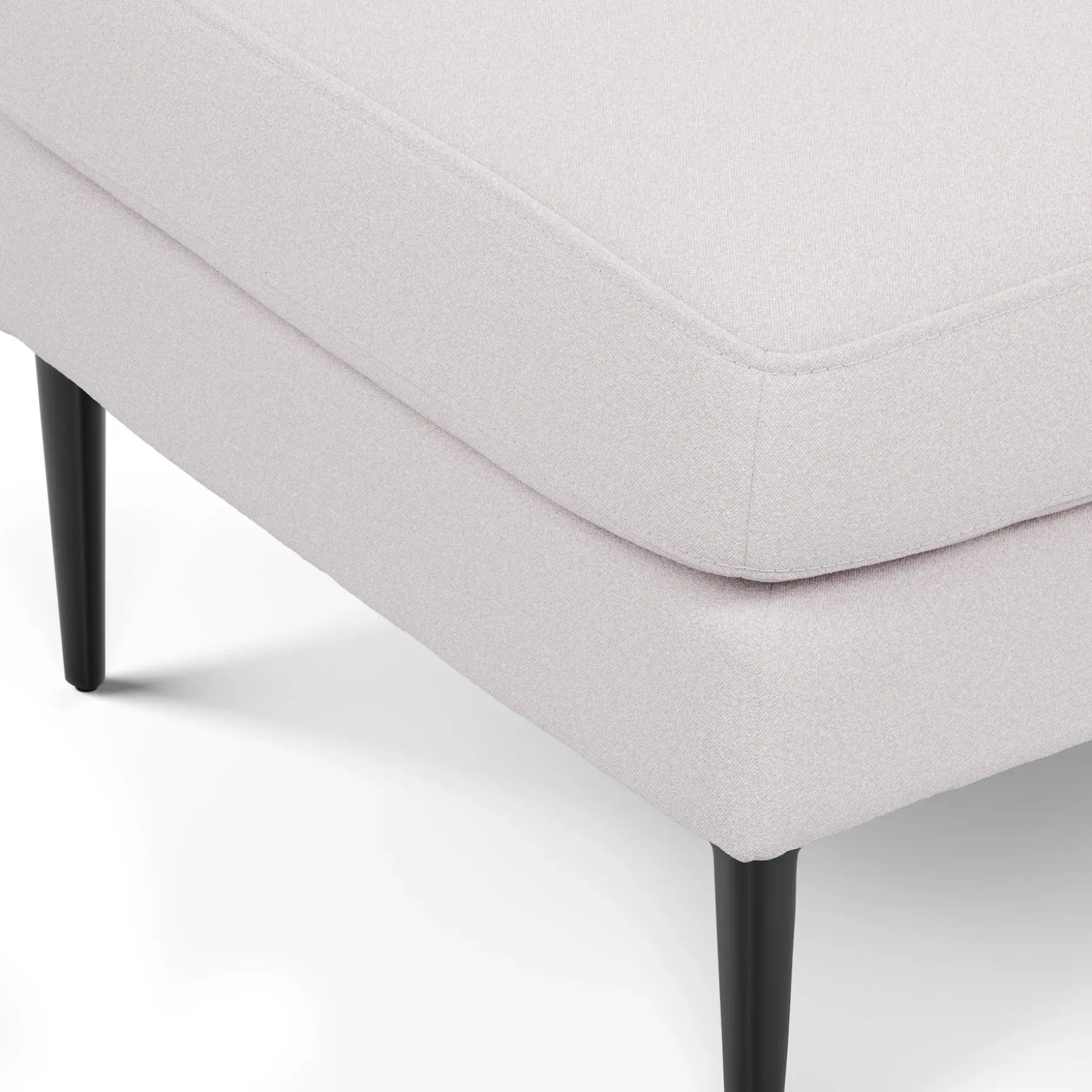 Cillian 33" Ottoman - Ratine Ivory