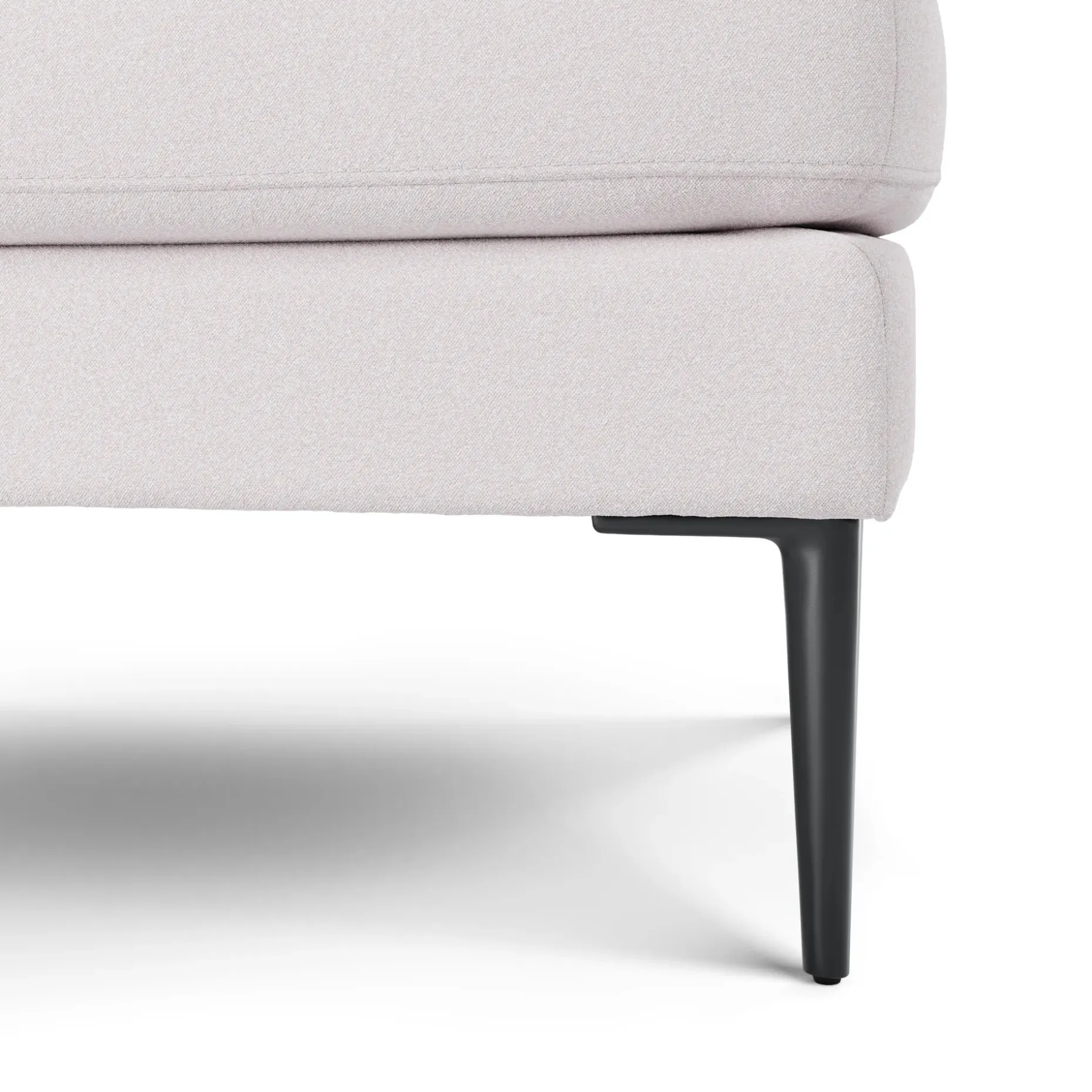 Cillian 33" Ottoman - Ratine Ivory