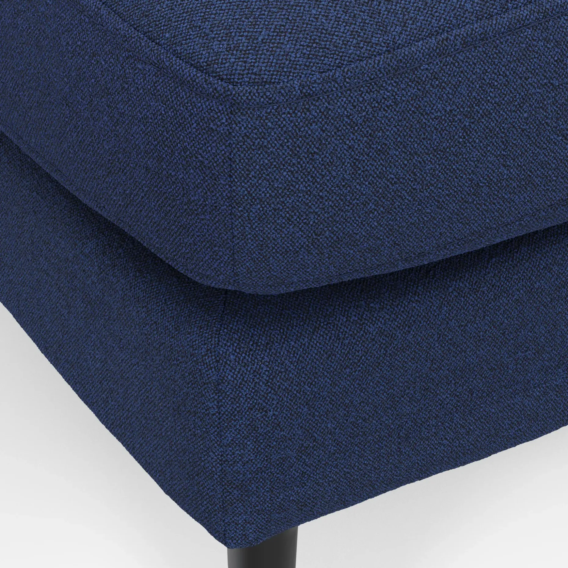 Cillian 33" Ottoman - Ratine Navy