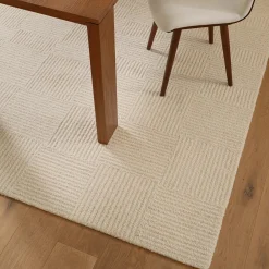 Clyde 8 x 10 Wool Rug - Textured Ivory