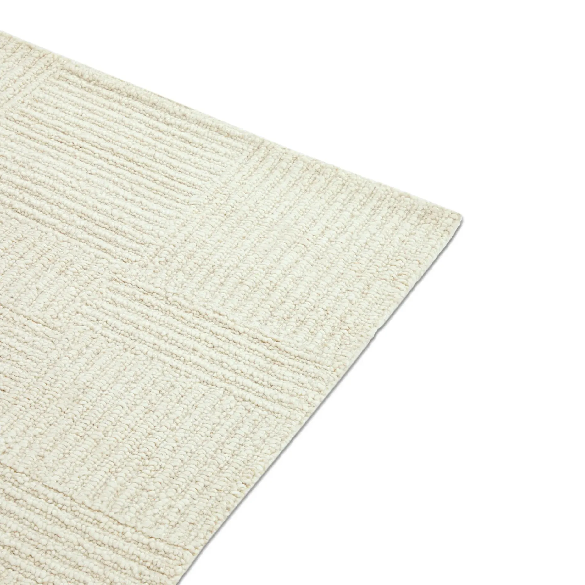 Clyde 5 x 8 Wool Rug - Textured Ivory