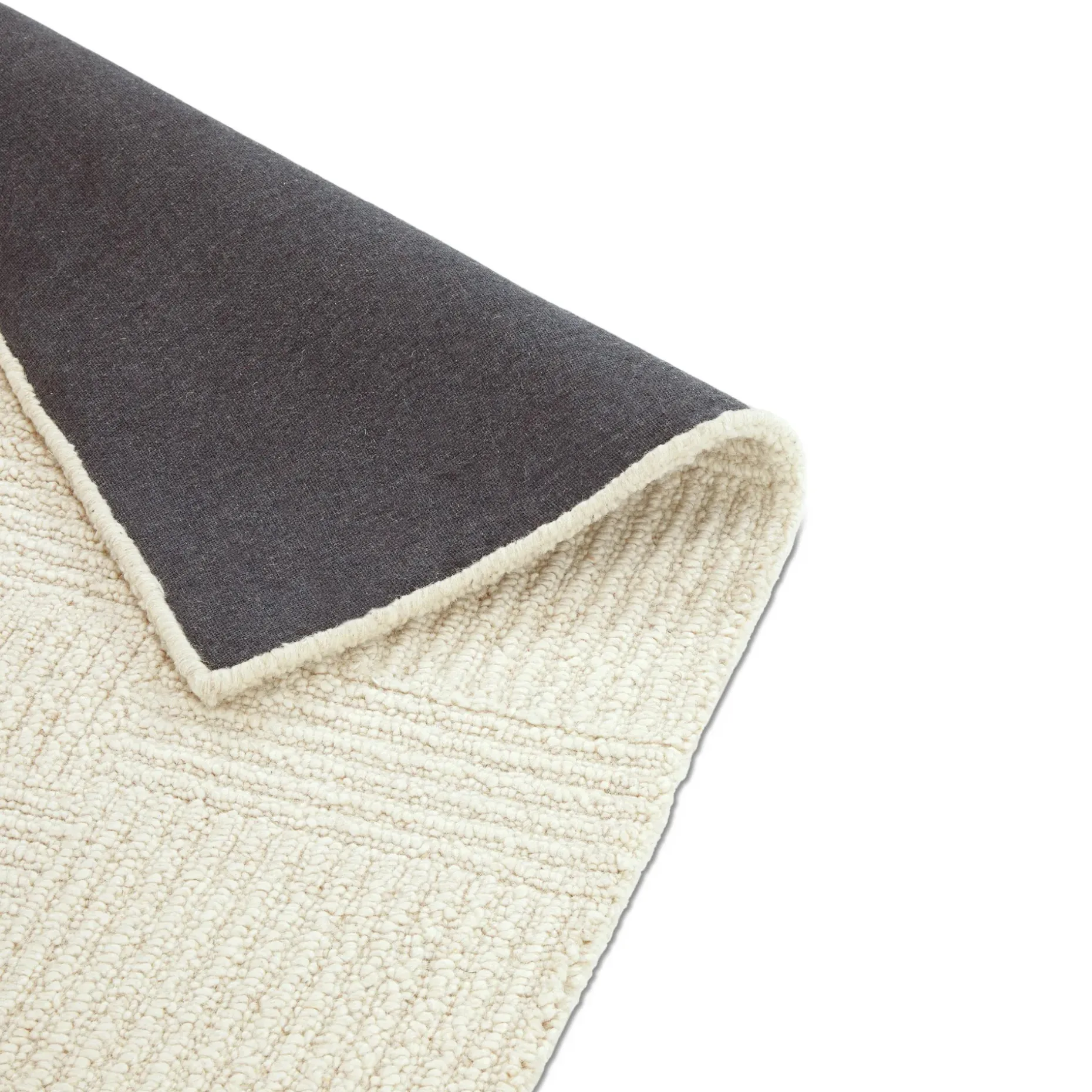 Clyde 5 x 8 Wool Rug - Textured Ivory