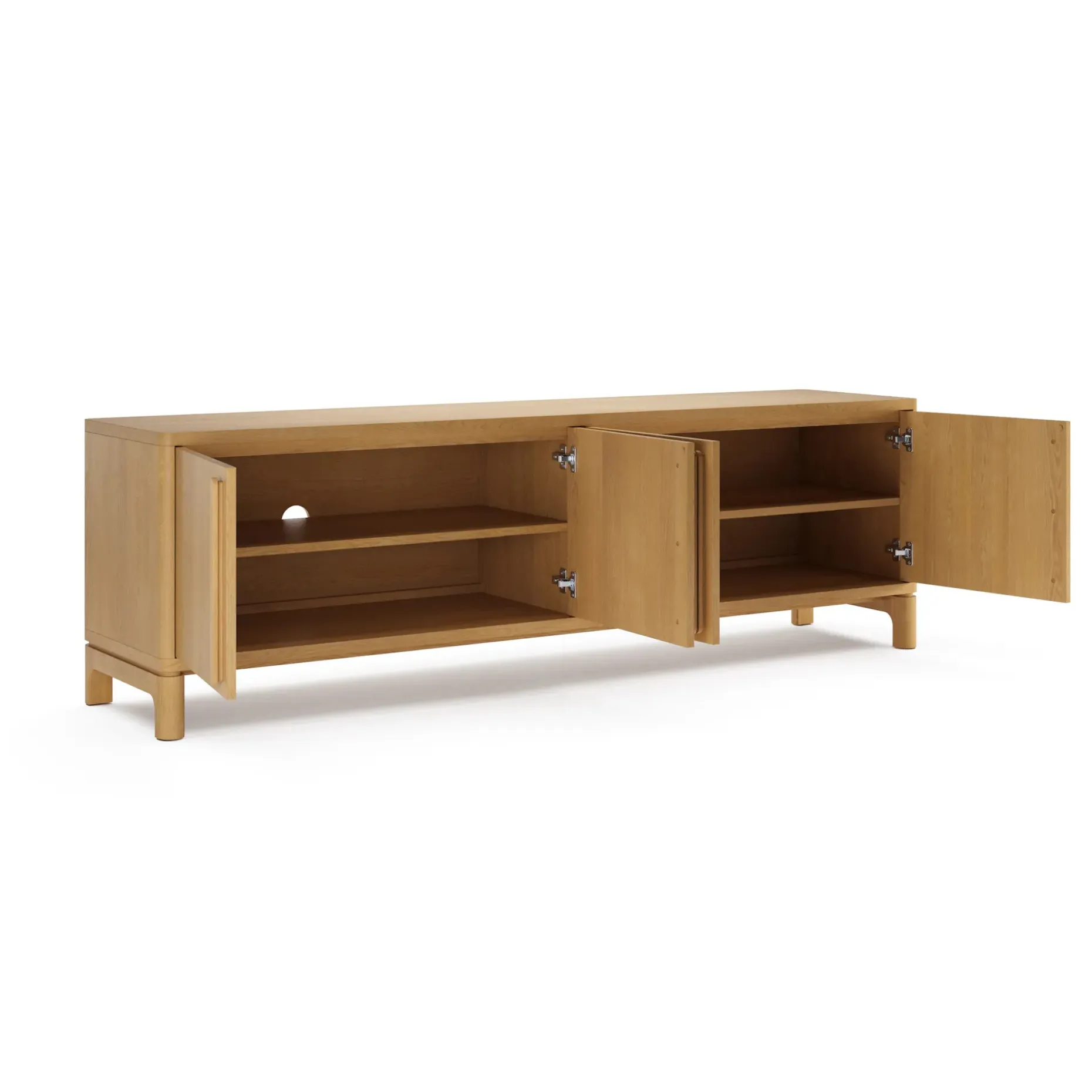 Cosgrove 78" Media Unit - Natural Oak