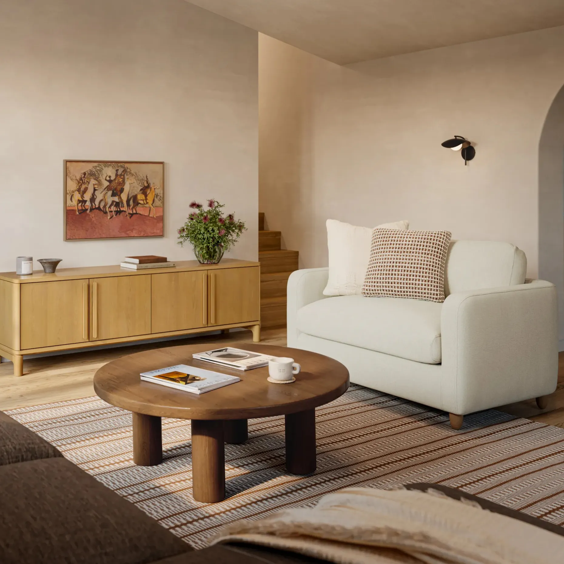 Cosgrove 78" Media Unit - Natural Oak