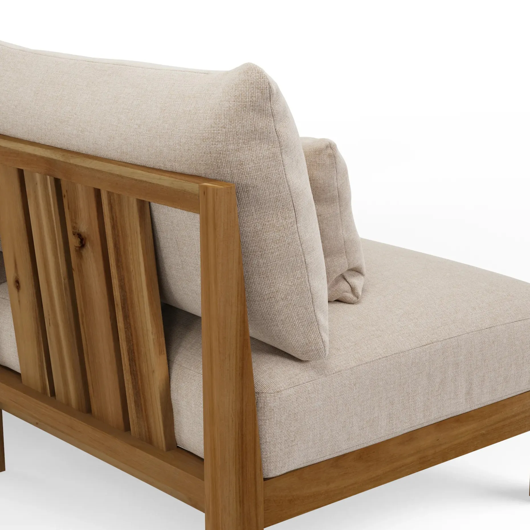 Cove 102.75" Outdoor Armless Modular Sofa - Basket Beige