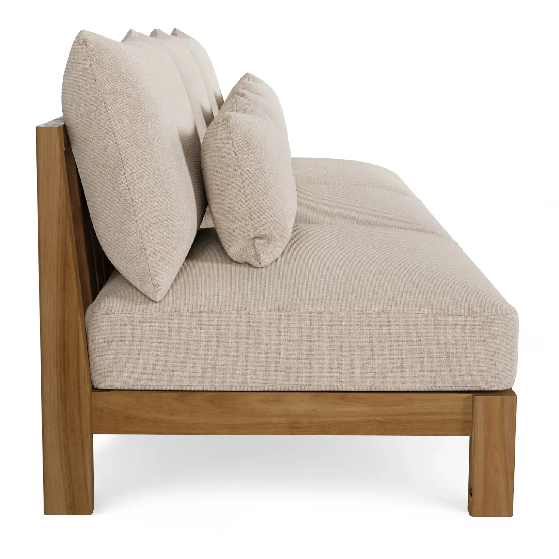 Cove 102.75" Outdoor Armless Modular Sofa - Basket Beige
