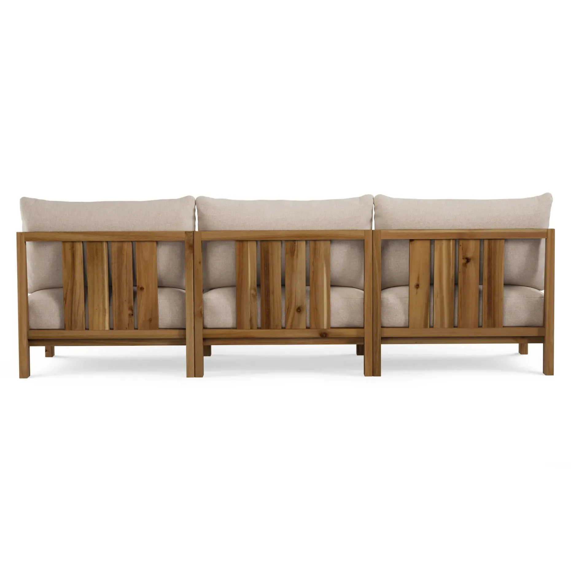 Cove 102.75" Outdoor Armless Modular Sofa - Basket Beige