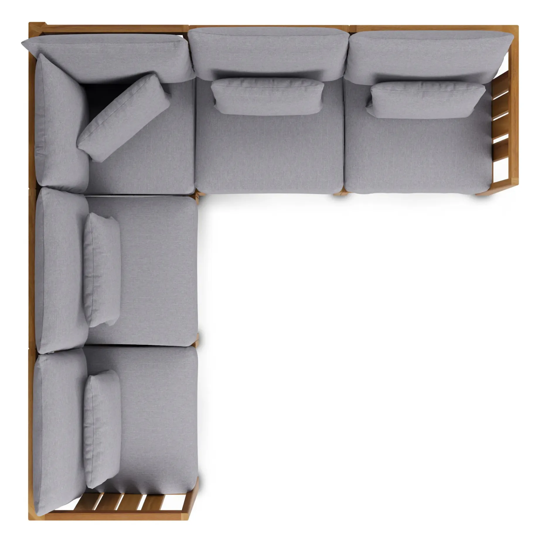 Cove 102.75" Outdoor Modular Sectional - Basket Gray